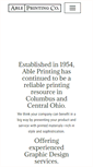 Mobile Screenshot of ableprintingco.com