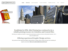 Tablet Screenshot of ableprintingco.com